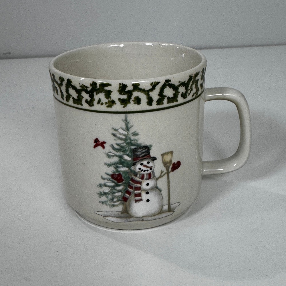 We Can Build A Snowman Stoneware Christmas Mug Replacement Holiday Winter